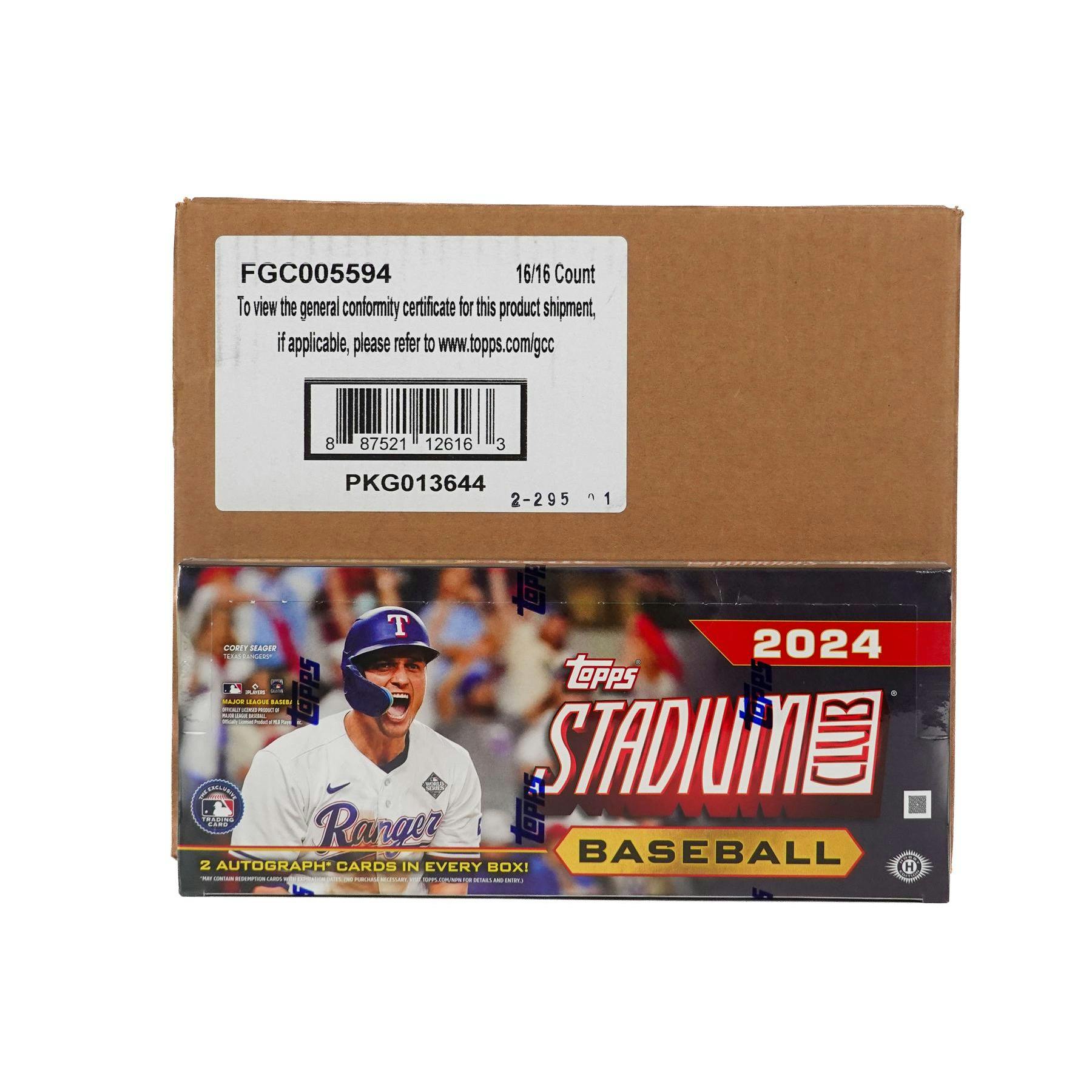 2024 Topps Stadium Club Baseball Hobby 16-Box Case