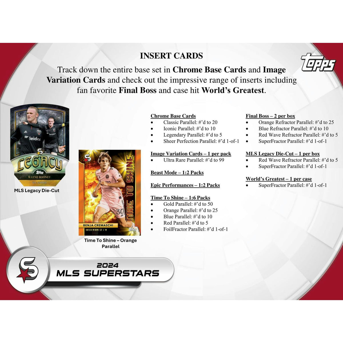 2024 Topps Superstars MLS Major League Soccer Hobby Box