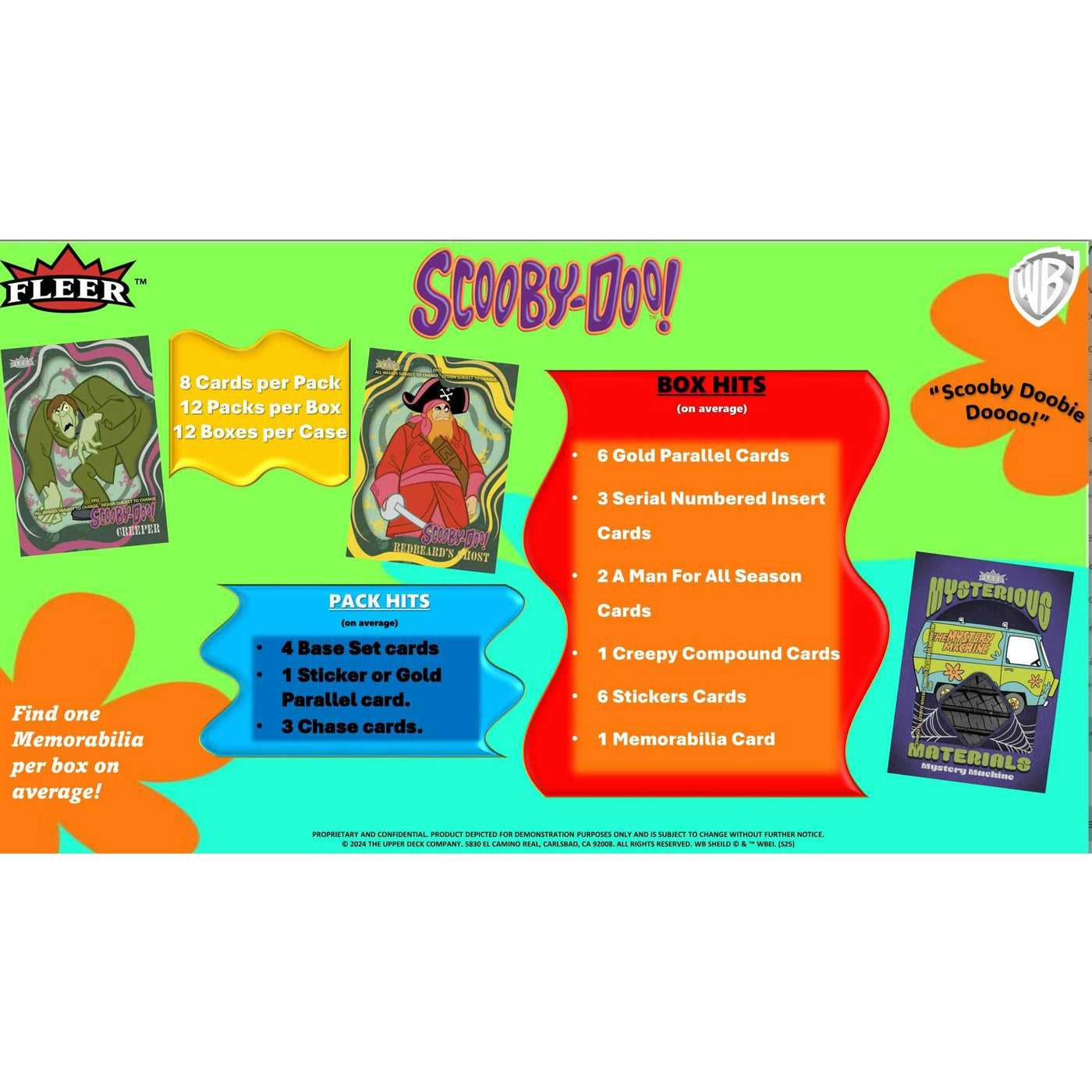 2025 Upper Deck Fleer Scooby Doo! Trading Cards Hobby 12-Box Case
