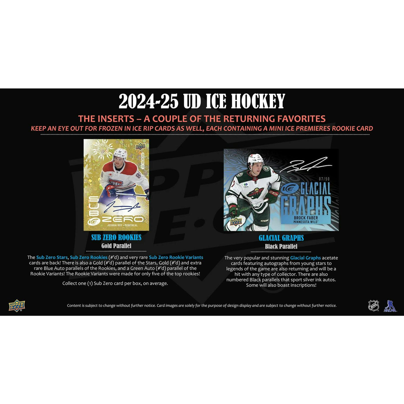 2024/25 Upper Deck Ice Hockey Hobby 24-Box Case