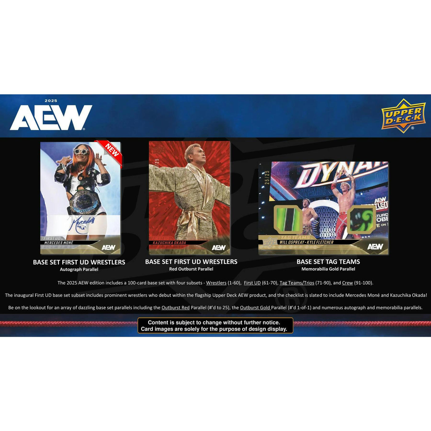 2025 Upper Deck AEW All Elite Wrestling Hobby 12-Box Case