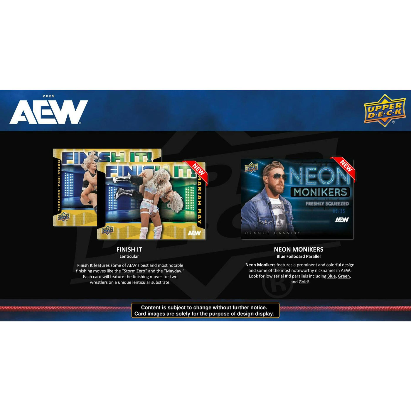2025 Upper Deck AEW All Elite Wrestling Hobby 12-Box Case