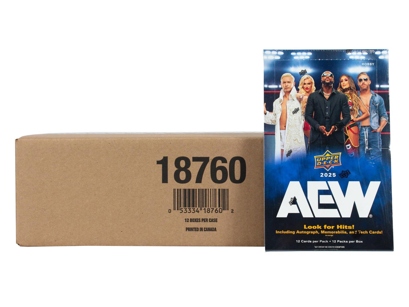 2025 Upper Deck AEW All Elite Wrestling Hobby 12-Box Case