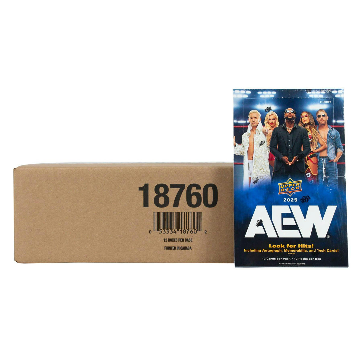 2025 Upper Deck AEW All Elite Wrestling Hobby 12-Box Case
