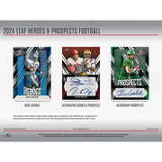 2024 Leaf Heroes & Prospects Football Hobby Jumbo Box