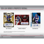 2024 Leaf Heroes & Prospects Football Hobby Jumbo Box