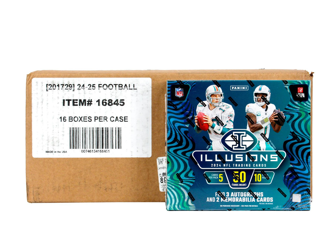 2024 Panini Illusions Football Hobby 16-Box Case