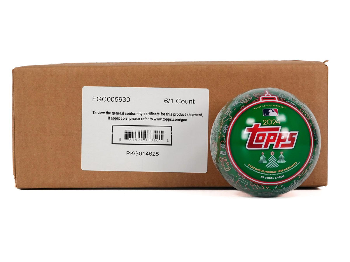 2024 Topps Holiday Baseball Tin Case (6 Ct.)
