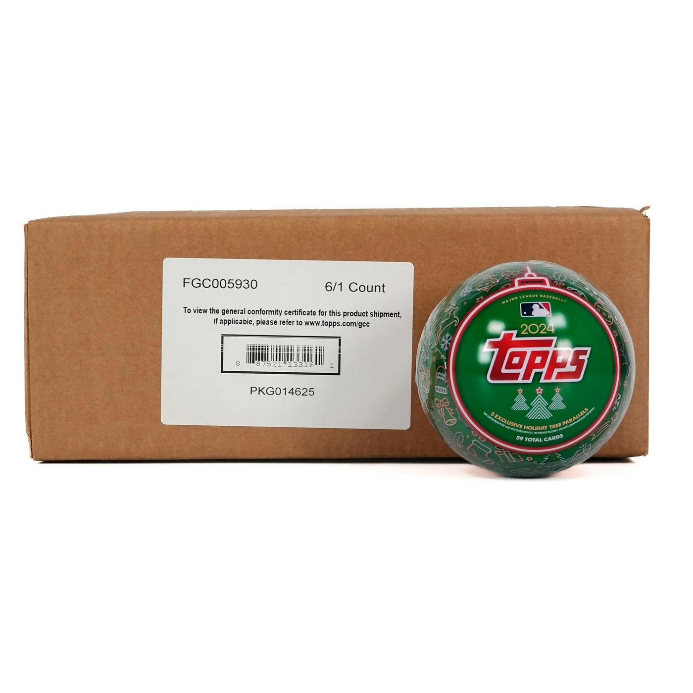2024 Topps Holiday Baseball Tin Case (6 Ct.)