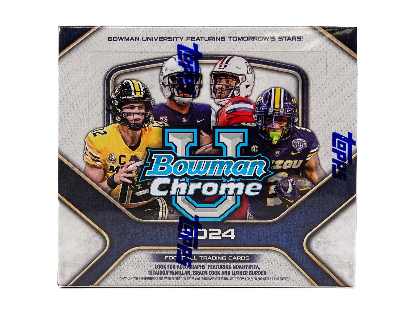 2024 Bowman University Chrome Football Hobby Jumbo Box