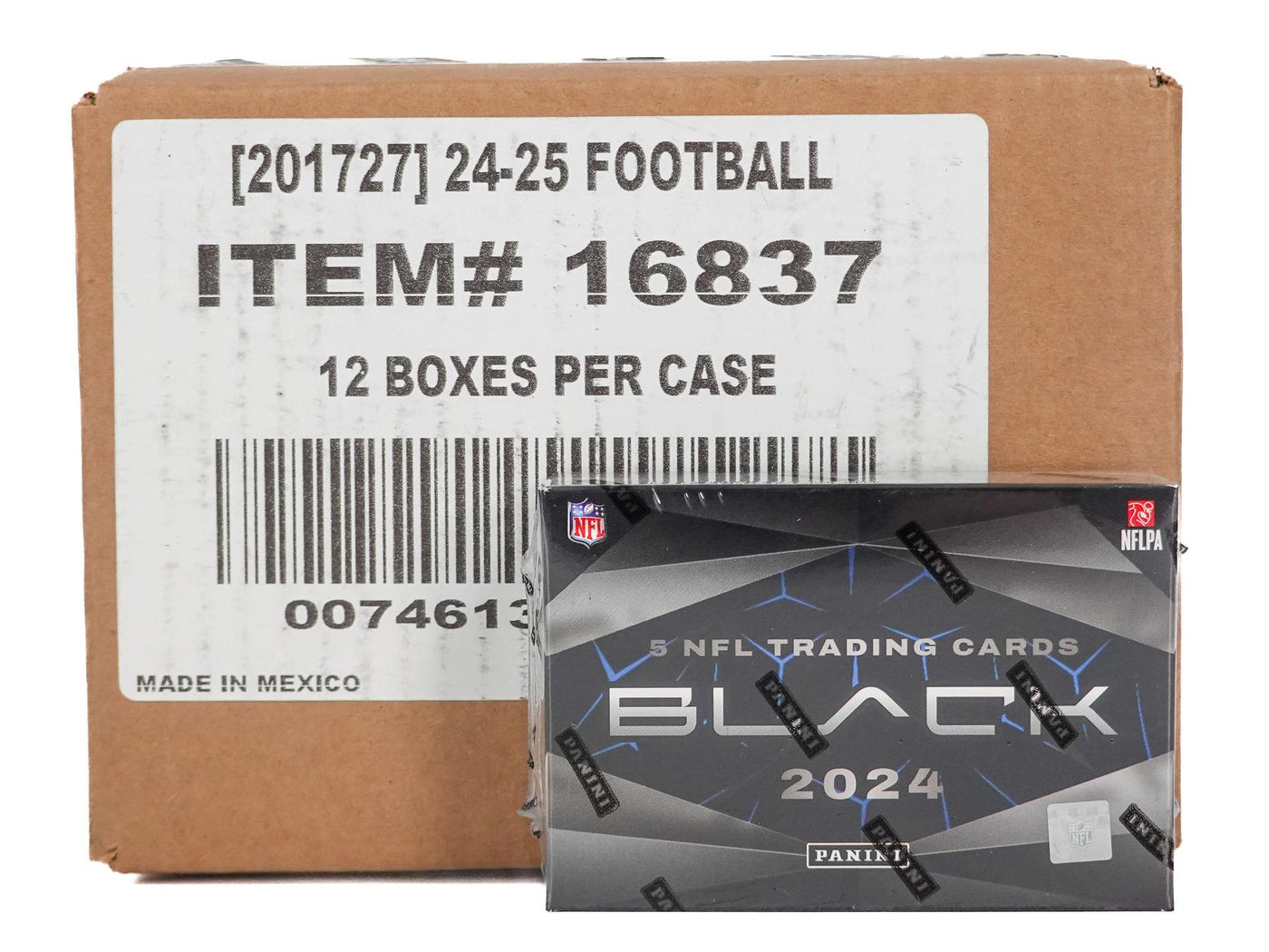 2024 Panini Black Football Hobby 12-Box Case