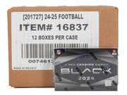 2024 Panini Black Football Hobby 12-Box Case