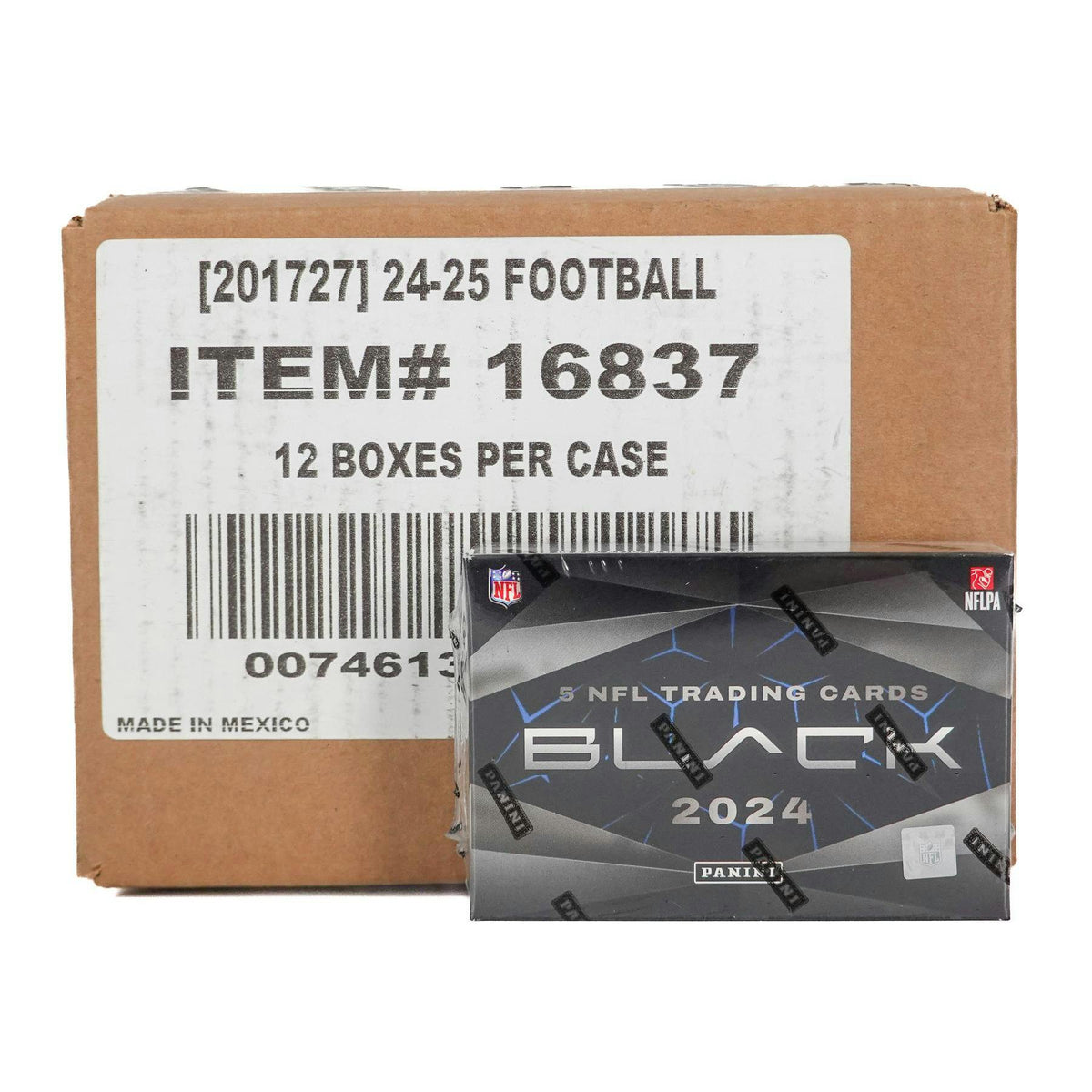 2024 Panini Black Football Hobby 12-Box Case