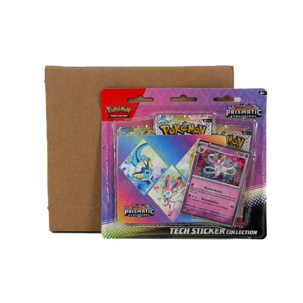 Pokemon Scarlet & Violet: Prismatic Evolutions Tech Sticker Collection 12-Blister Case