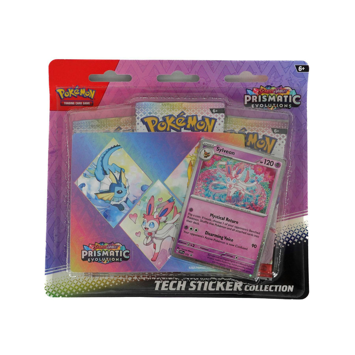 Pokemon Scarlet & Violet: Prismatic Evolutions Tech Sticker Collection 12-Blister Case