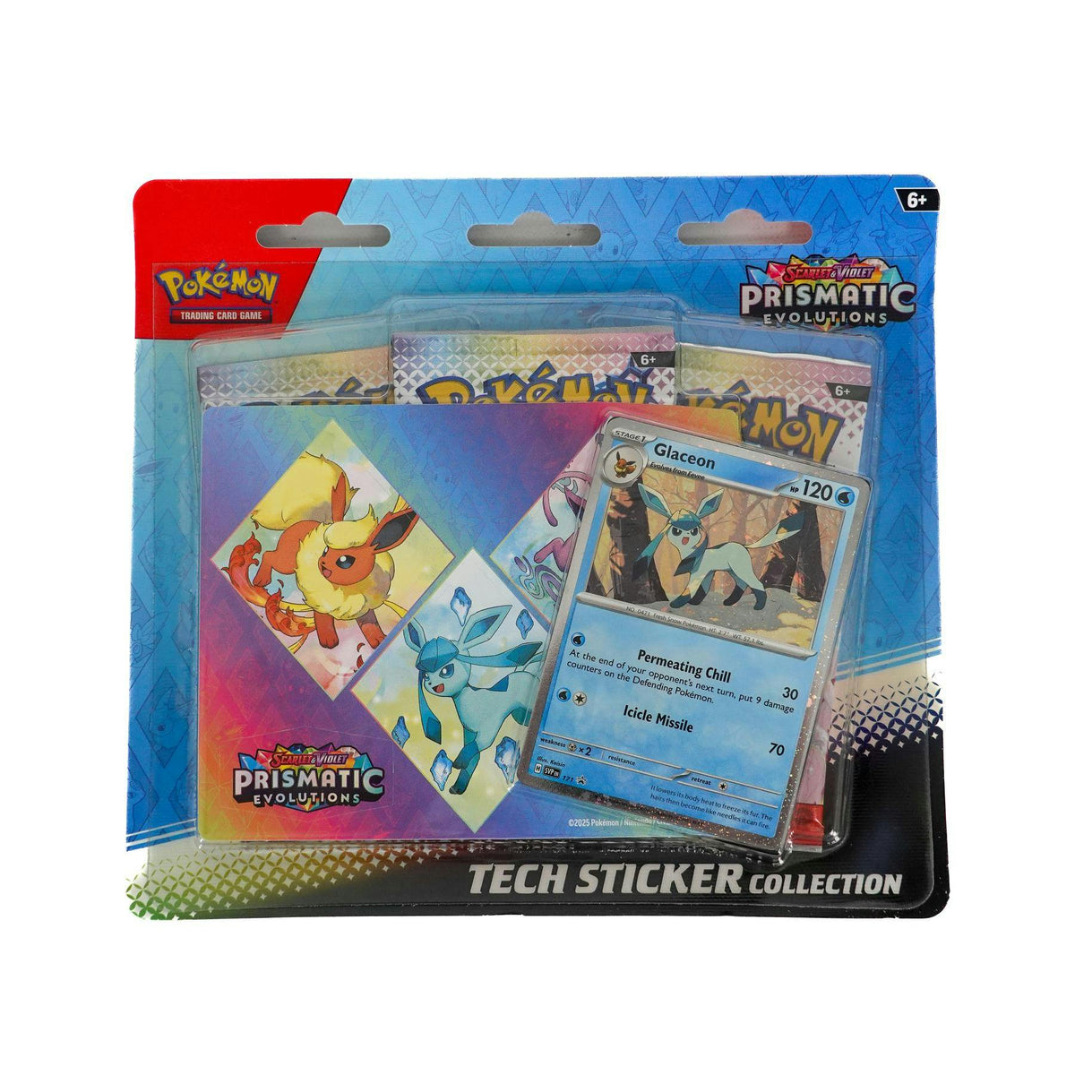 Pokemon Scarlet & Violet: Prismatic Evolutions Tech Sticker Collection 12-Blister Case