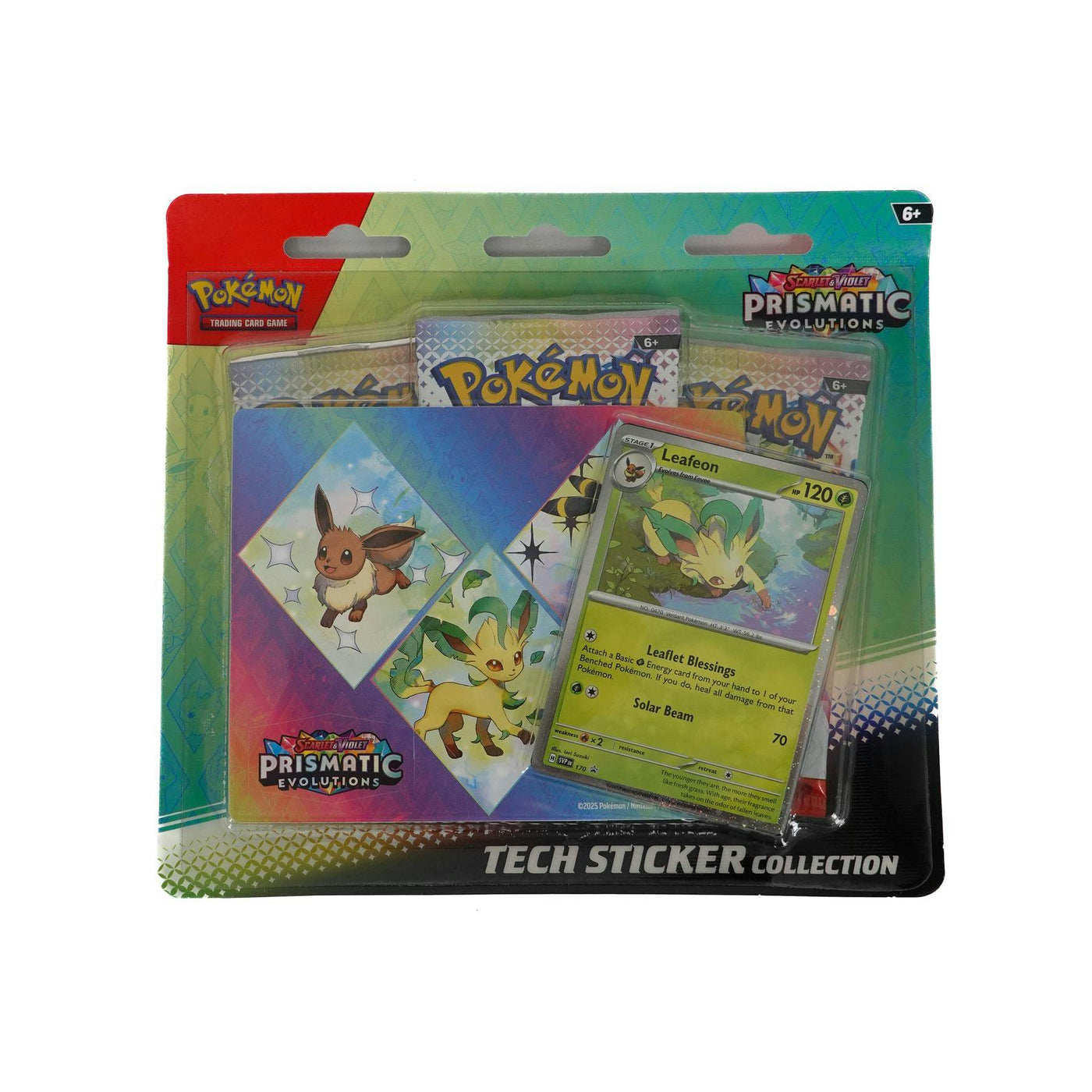 Pokemon Scarlet & Violet: Prismatic Evolutions Tech Sticker Collection 12-Blister Case