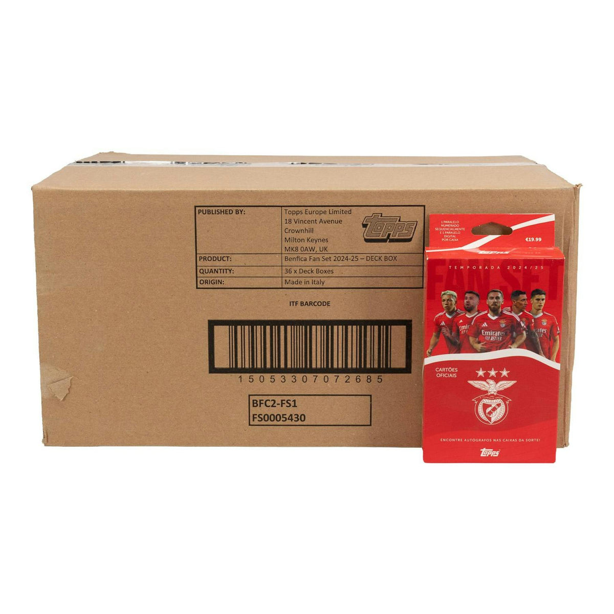2024/25 Topps Benfica Soccer Fan Set 36-Box Case