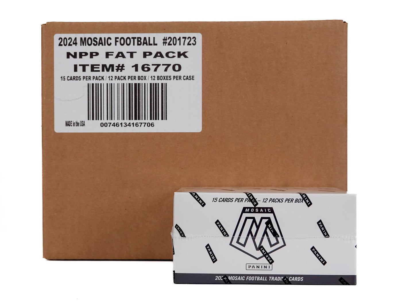 2024 Panini Mosaic Football Jumbo Value 12-Box Case