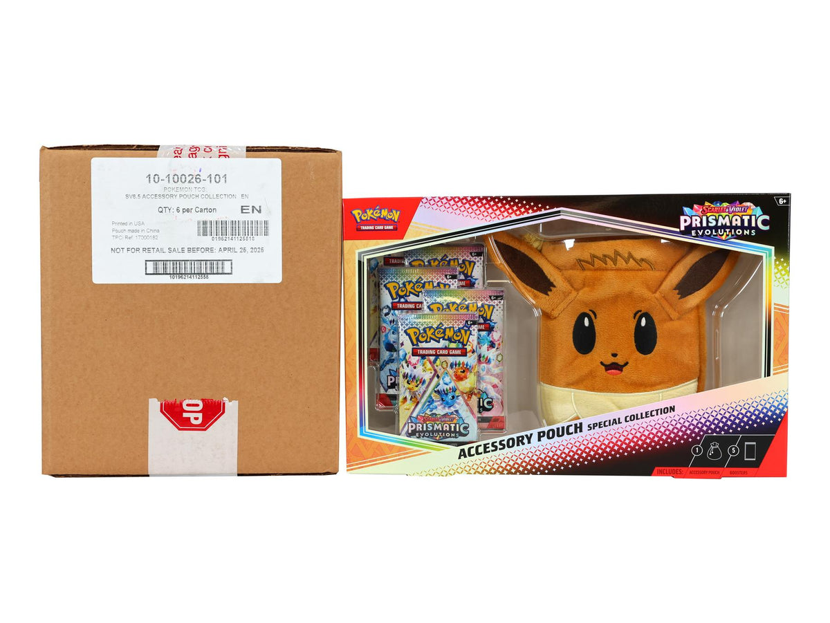 Pokemon Scarlet & Violet: Prismatic Evolutions Accessory Pouch Special Collection 6-Box Case