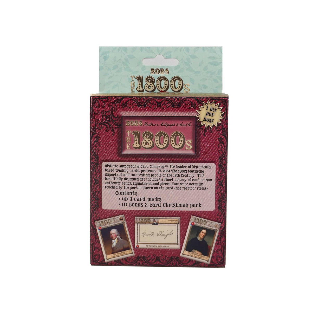 2024 Historic Autographs The 1800s Trading Cards Hobby 20-Box Case
