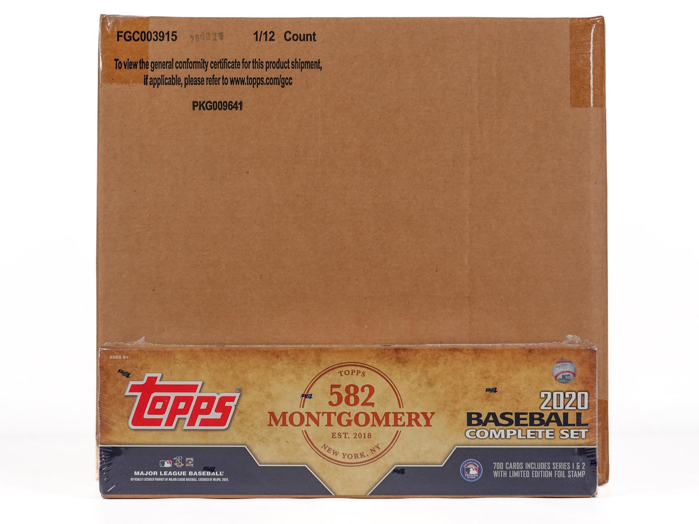 2020 Topps Montgomery Club Factory Set Baseball (Box) Case (12 Sets)
