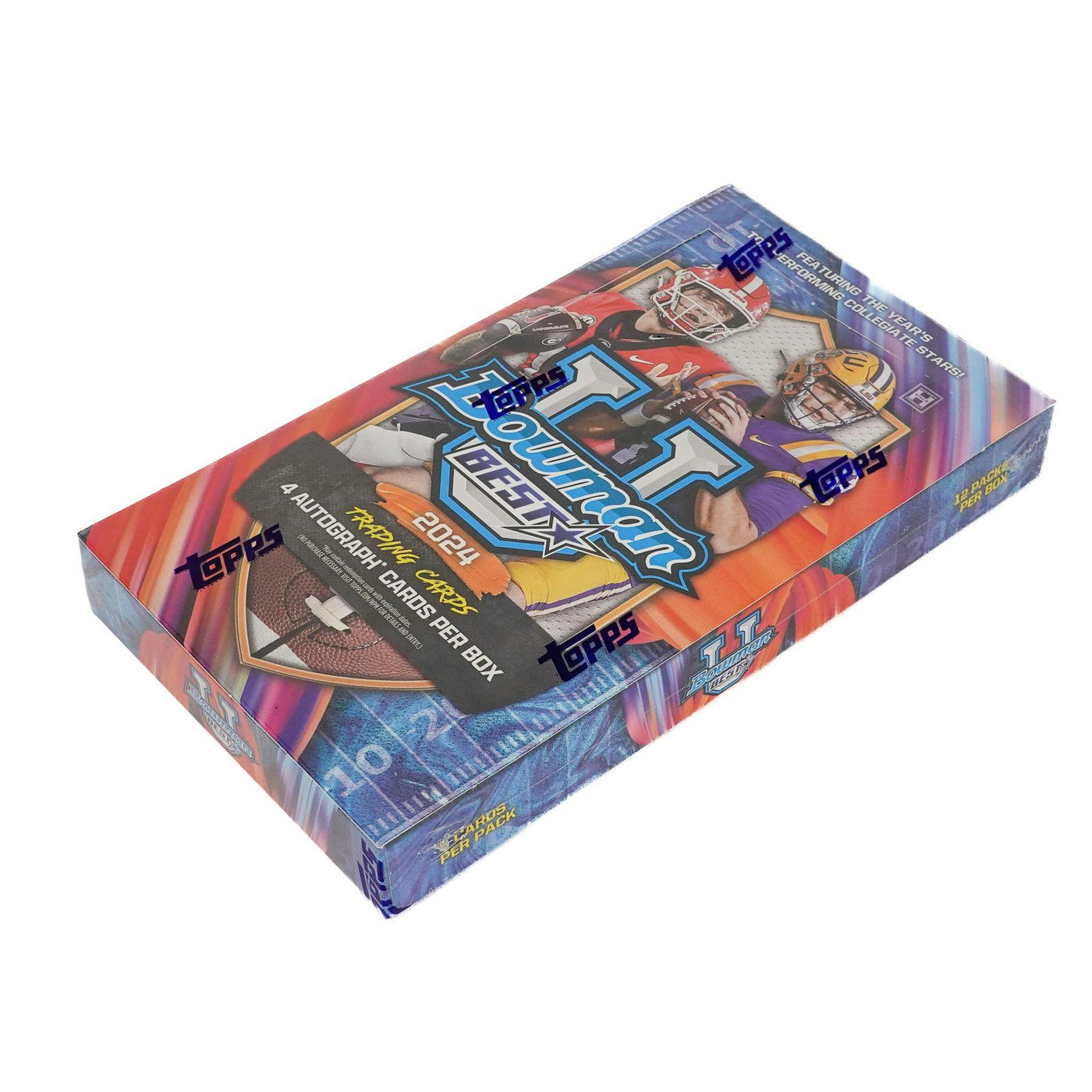 2024 Bowman University Best Football Hobby 12-Box Case