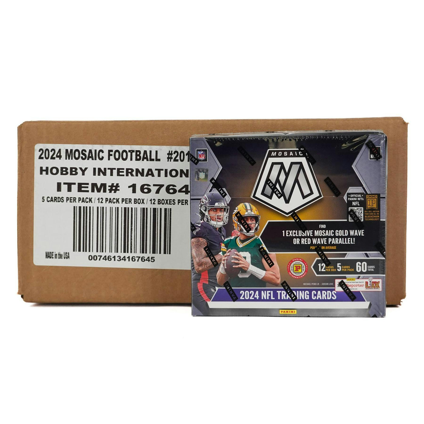 2024 Panini Mosaic Football International Hobby 12-Box Case