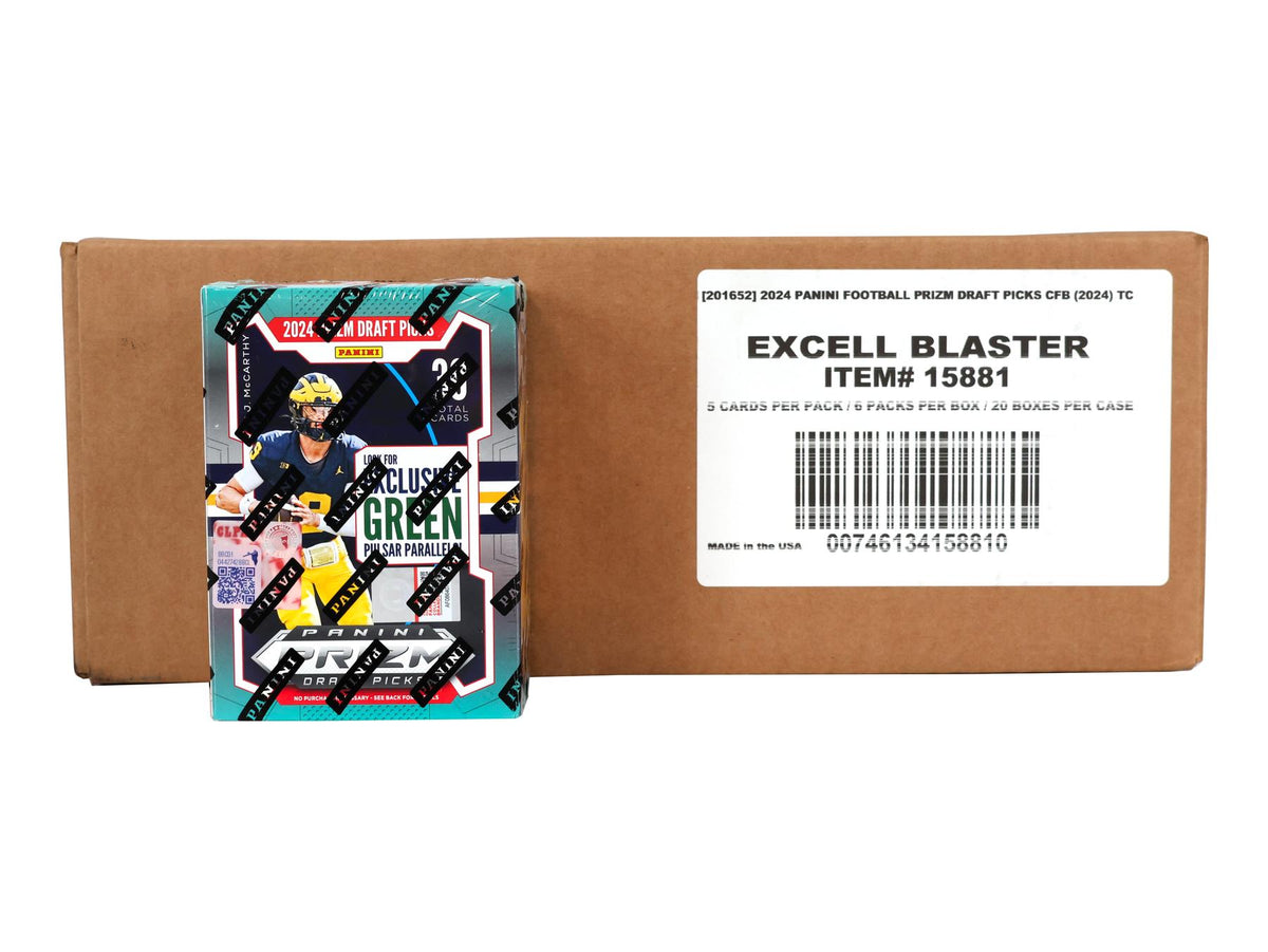 2024 Panini Prizm Draft Picks Football Blaster 20-Box Case (Green Pulsar Parallels!)