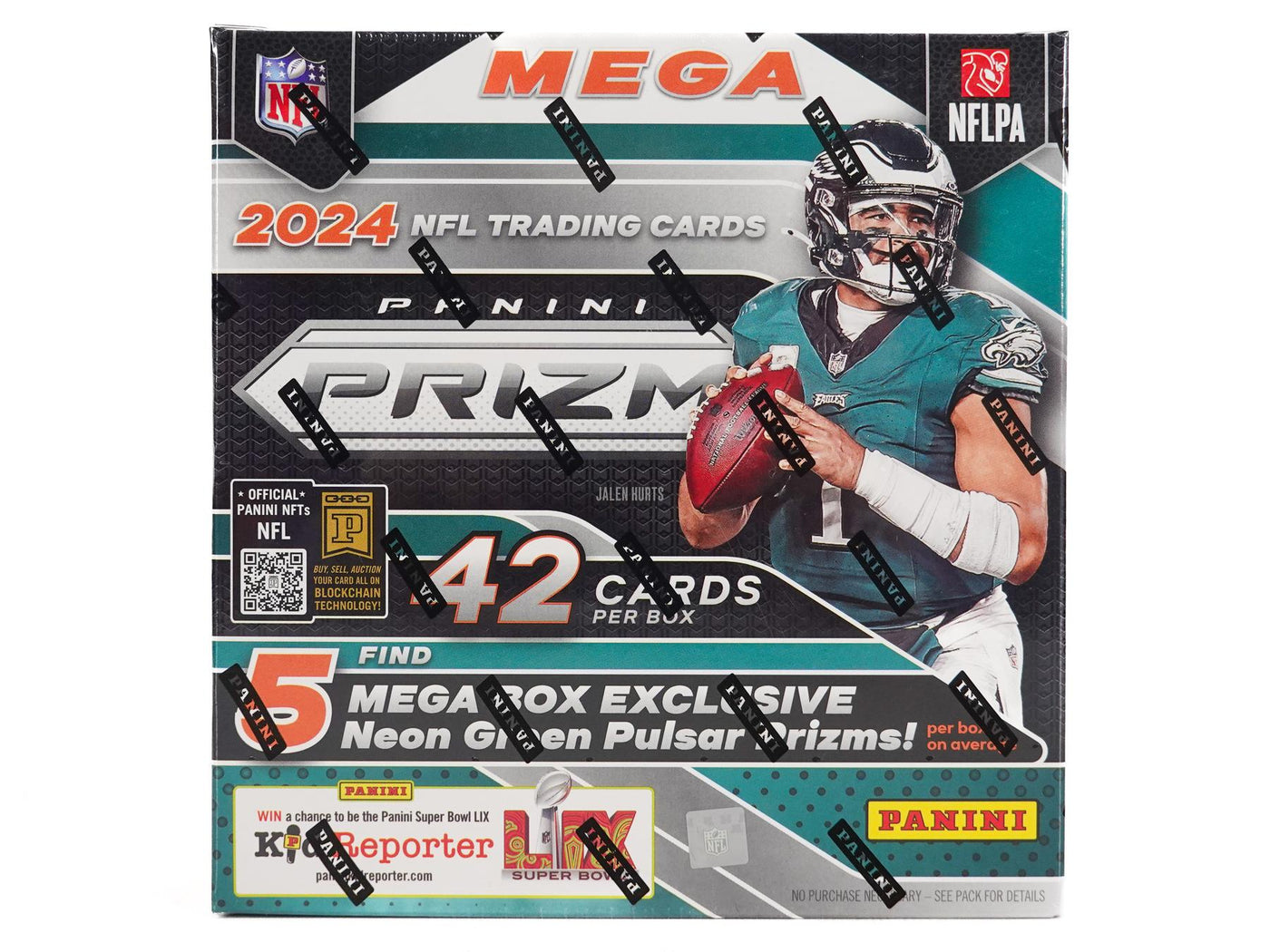 2024 Panini Prizm Football Mega Box (Neon Green Pulsar Prizms)