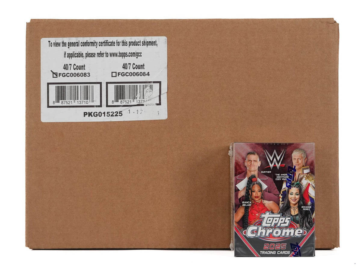 2025 Topps Chrome WWE Wrestling Blaster 40-Box Case