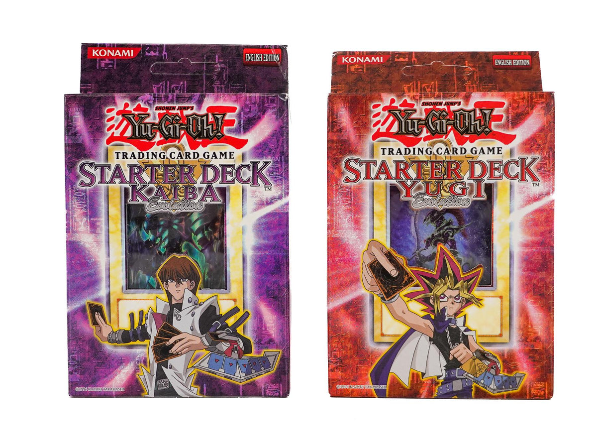 Upper Deck Yu-Gi-Oh Yugi and Kaiba Evolution Unlimited Starter Decks SKE SYE Factory Sealed (1 of each)