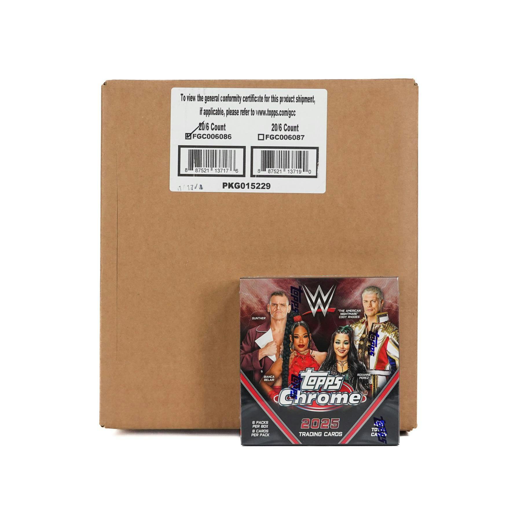 2025 Topps Chrome WWE Wrestling Mega 20-Box Case