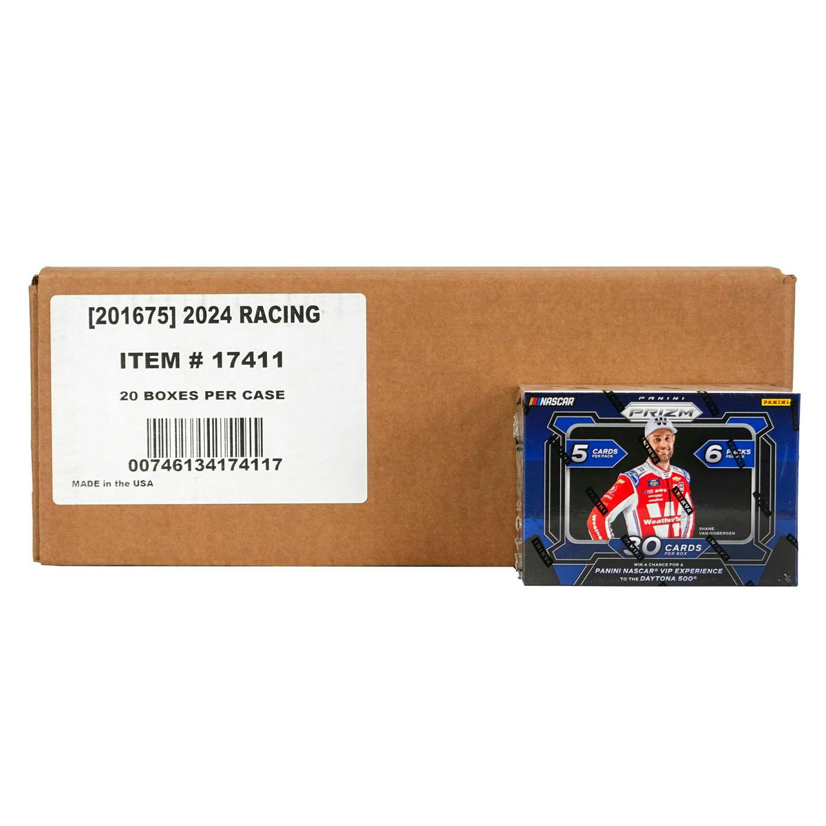 2024 Panini Prizm NASCAR Racing Blaster Hobby 20-Box Case
