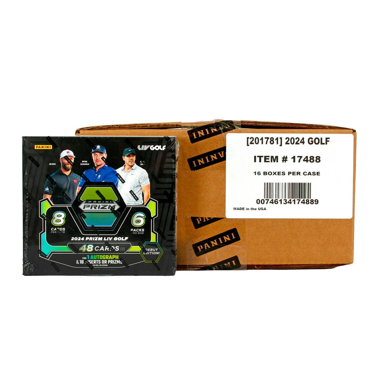 2024 Panini Prizm LIV Golf Hobby 16-Box Case