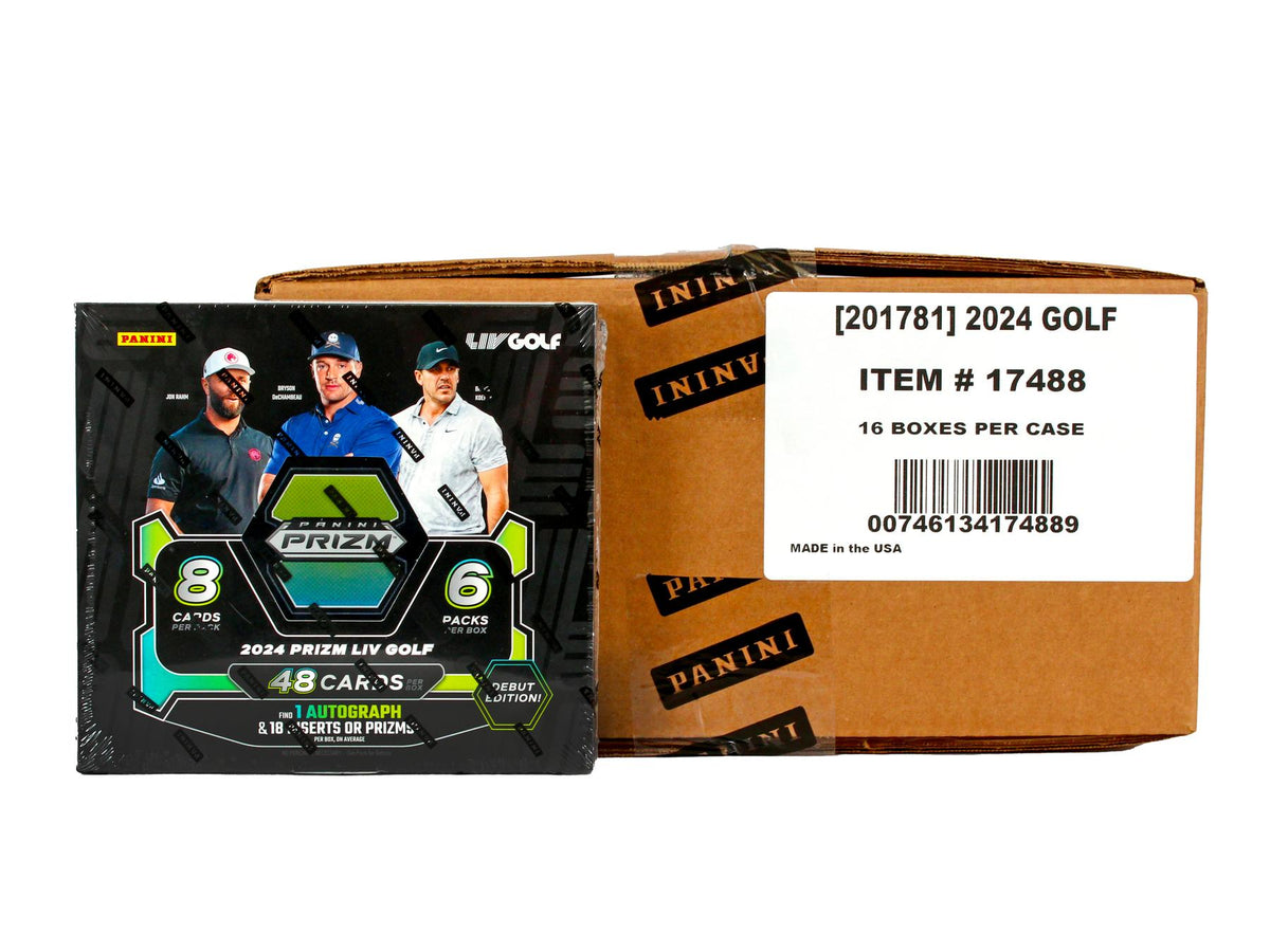 2024 Panini Prizm LIV Golf Hobby 16-Box Case