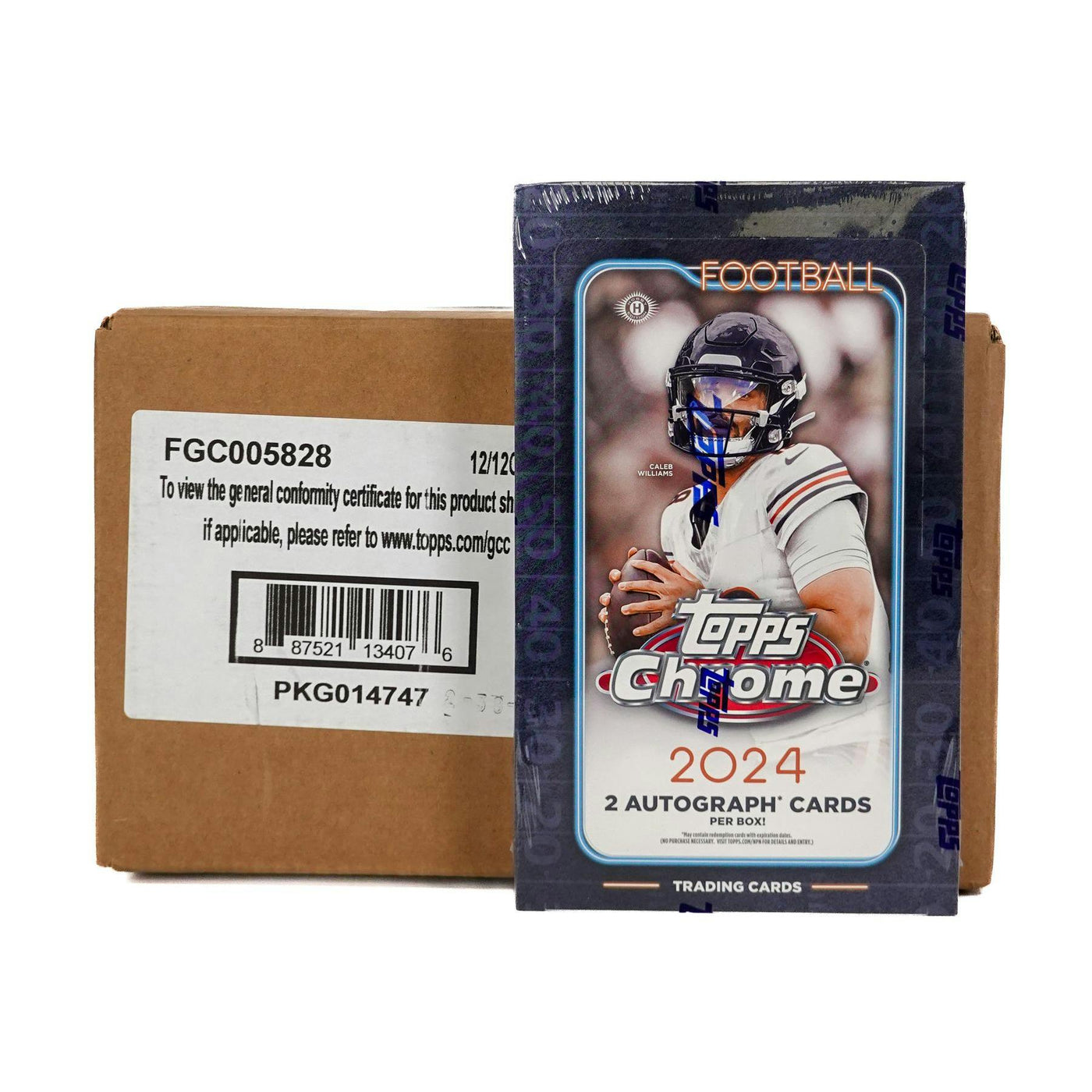2024 Topps Chrome Football Hobby 12-Box Case