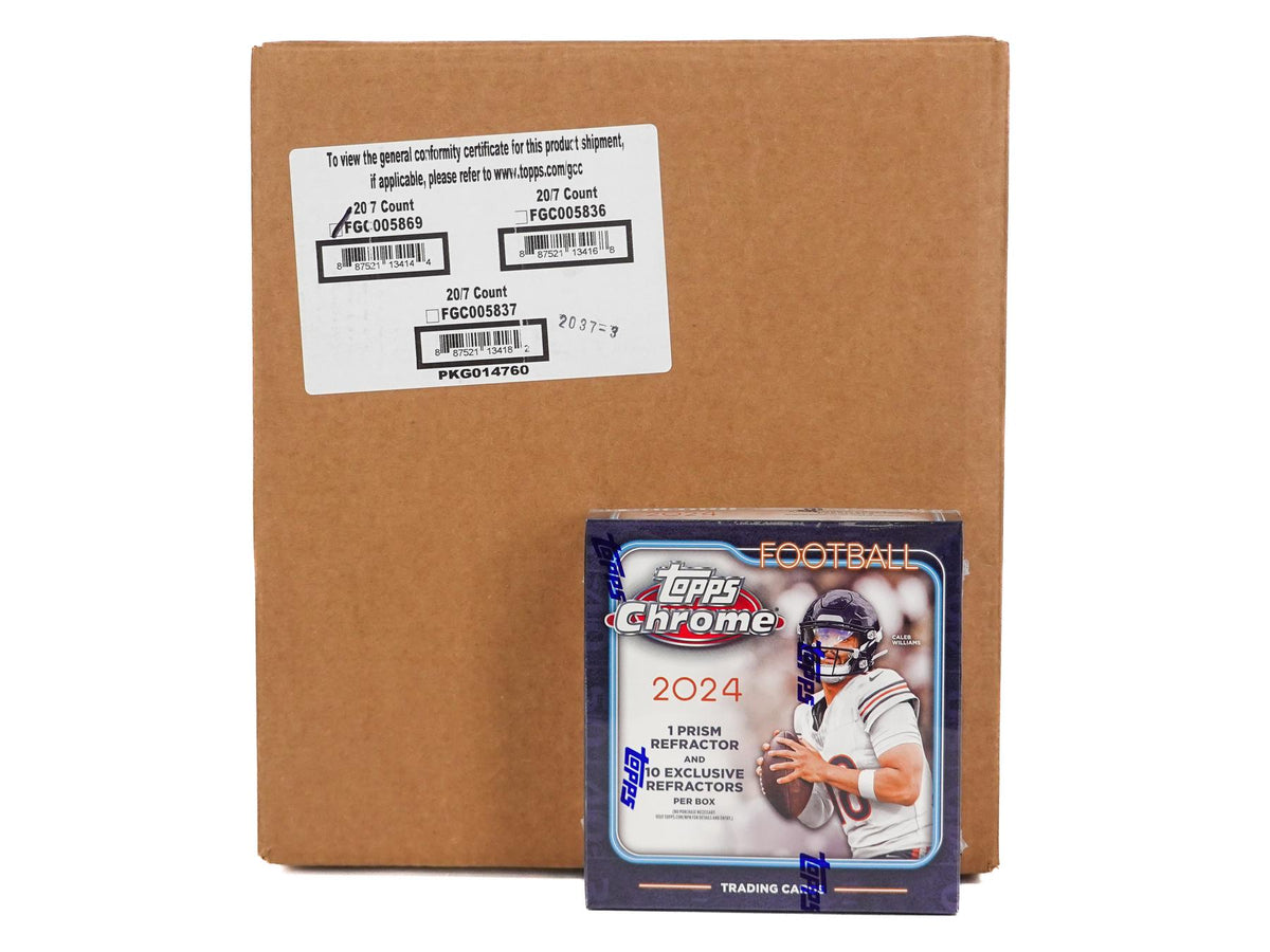 2024 Topps Chrome Football Mega 20-Box Case