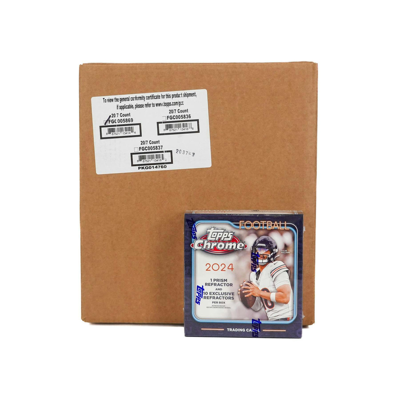 2024 Topps Chrome Football Mega 20-Box Case