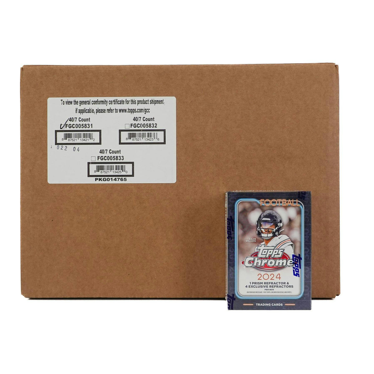 2024 Topps Chrome Football Blaster 40-Box Case