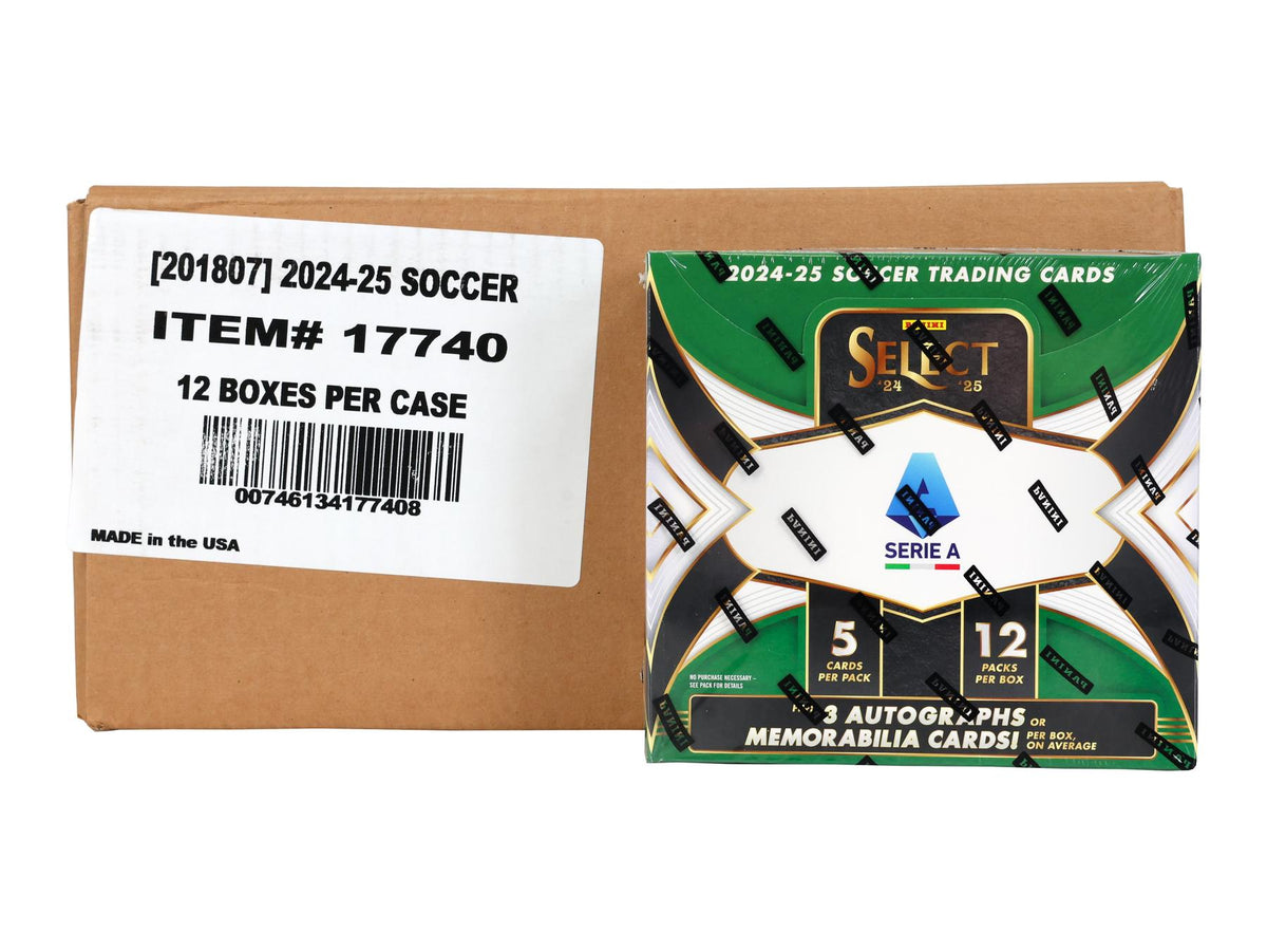 2024/25 Panini Select Serie A Soccer Hobby 12-Box Case