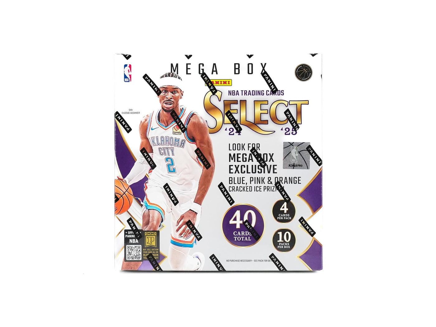 2024/25 Panini Select Basketball Mega Box (Blue,Pink,Orange Cracked Ice!)
