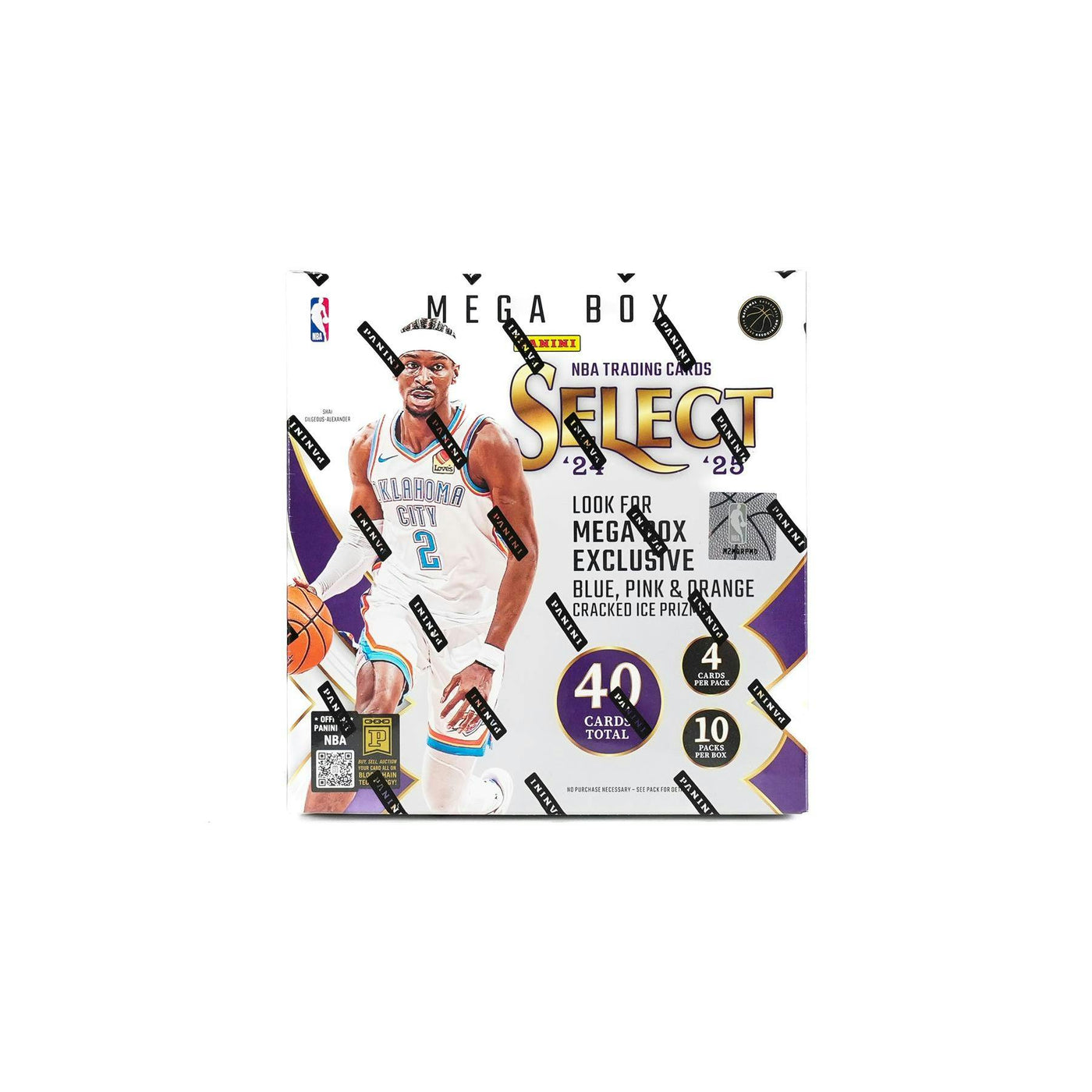 2024/25 Panini Select Basketball Mega Box (Blue,Pink,Orange Cracked Ice!)