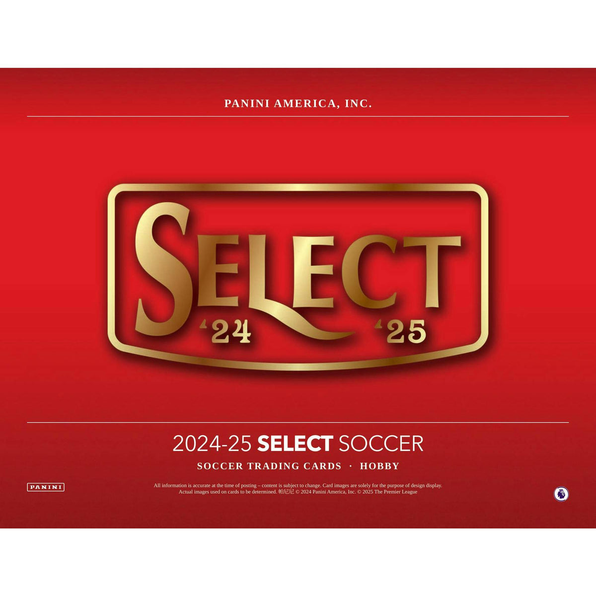 2024/25 Panini Select Premier League EPL Soccer Hobby 12-Box Case