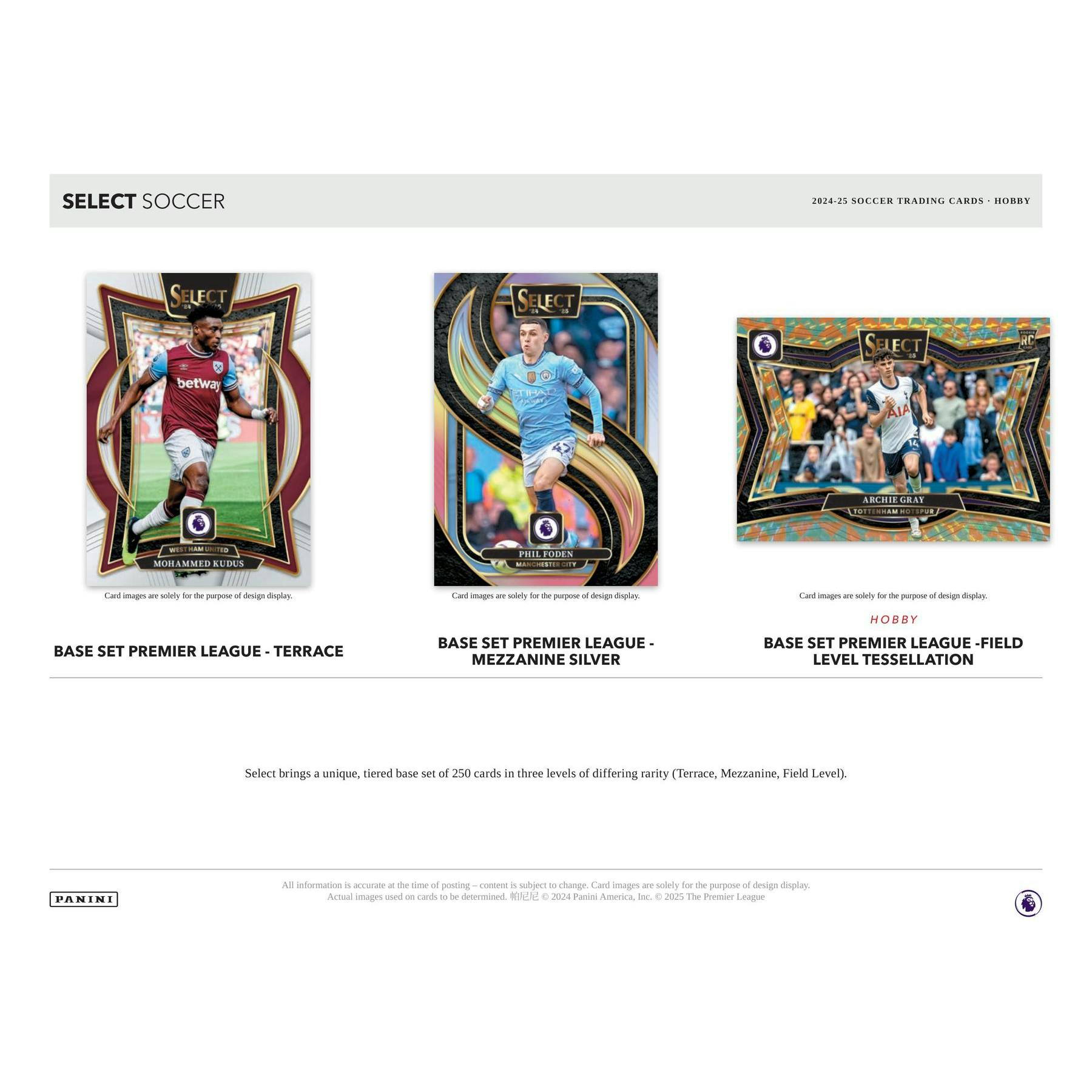 2024/25 Panini Select Premier League EPL Soccer Hobby Box