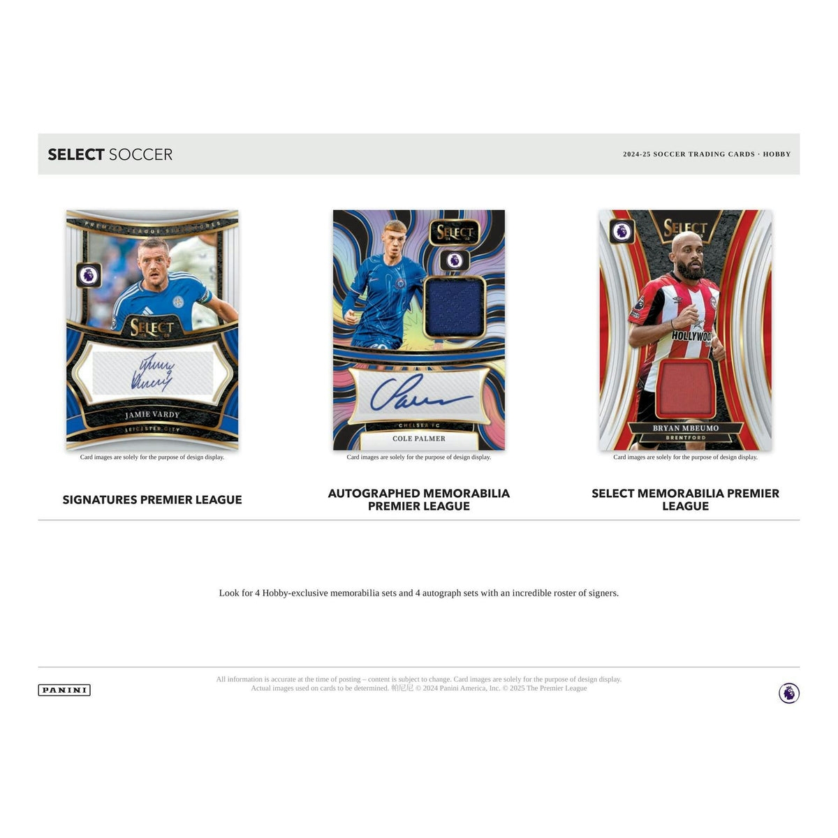 2024/25 Panini Select Premier League EPL Soccer Hobby 12-Box Case