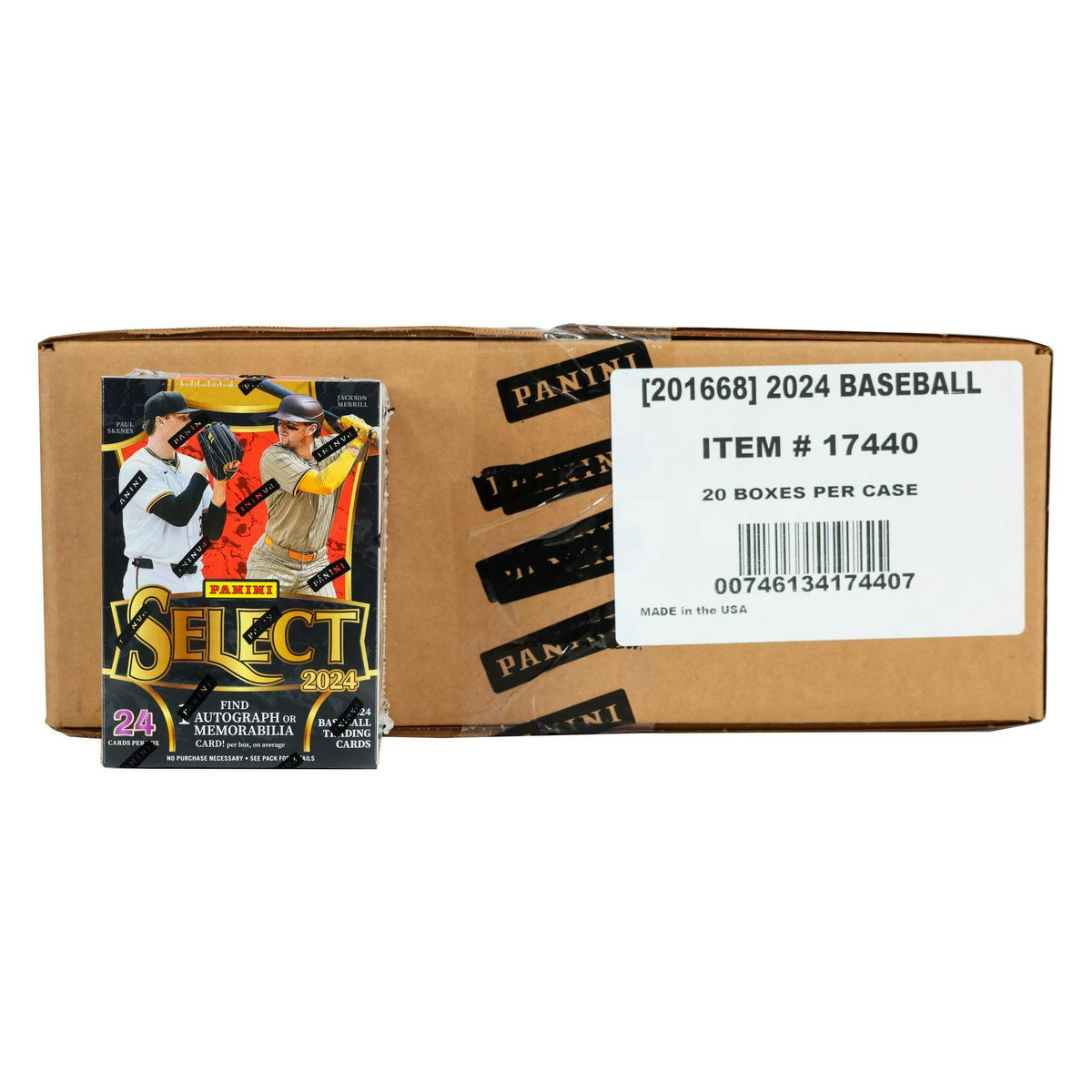 2024 Panini Select Baseball Blaster Hobby 20-Box Case