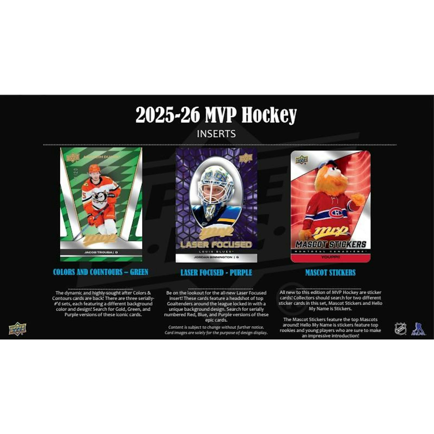 2025/26 Upper Deck MVP Hockey Hobby Box