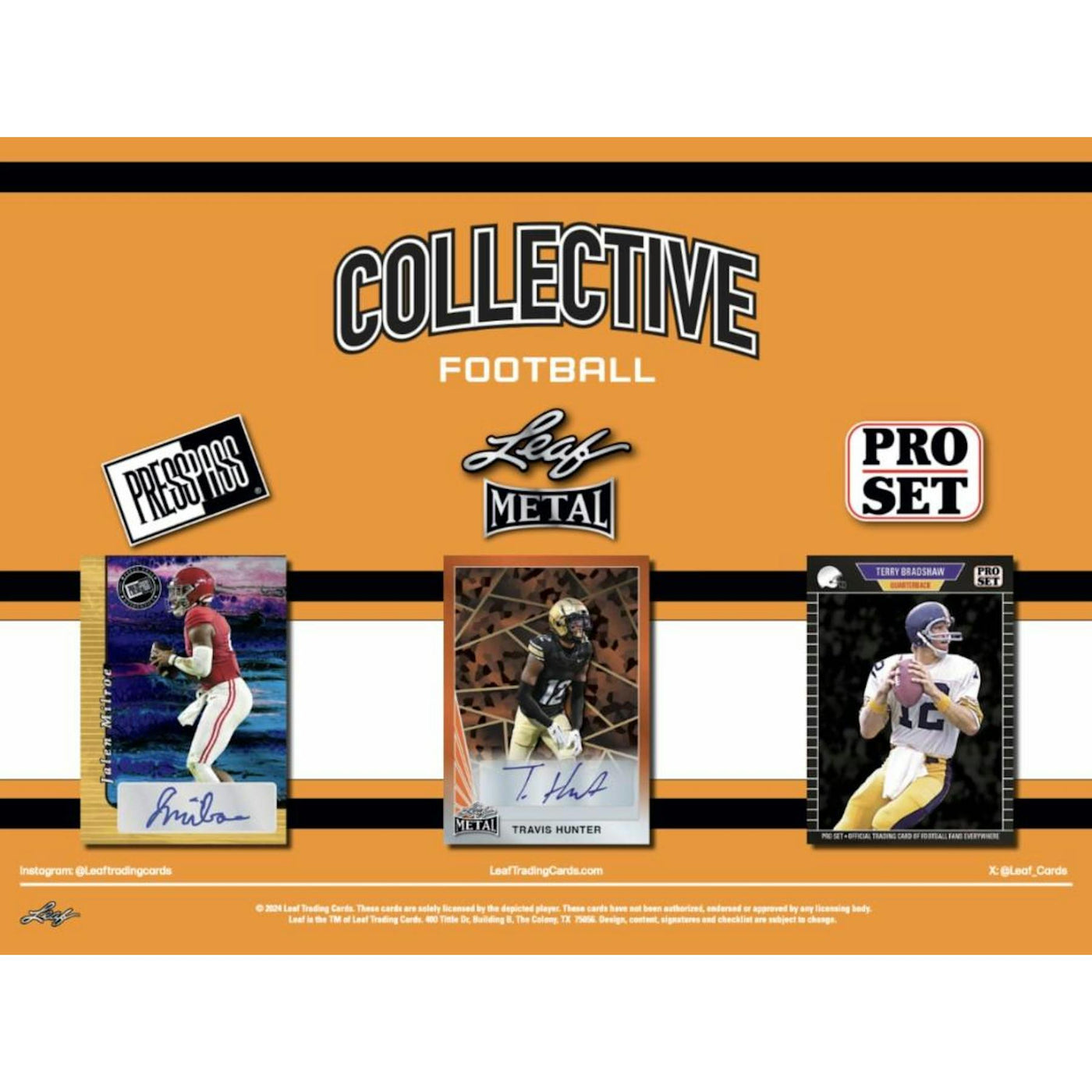 2024 Leaf Collective Football Blaster Box