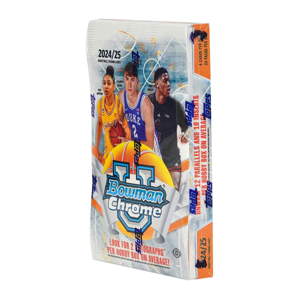 2024/25 Bowman University Chrome Basketball Hobby 12-Box Case